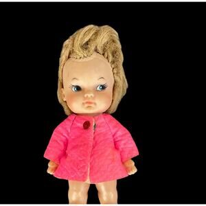 Uneeda Pee Wee Doll 4” Vintage 1960s Needs Cleaning Hair Fixed TLC Mini Collect